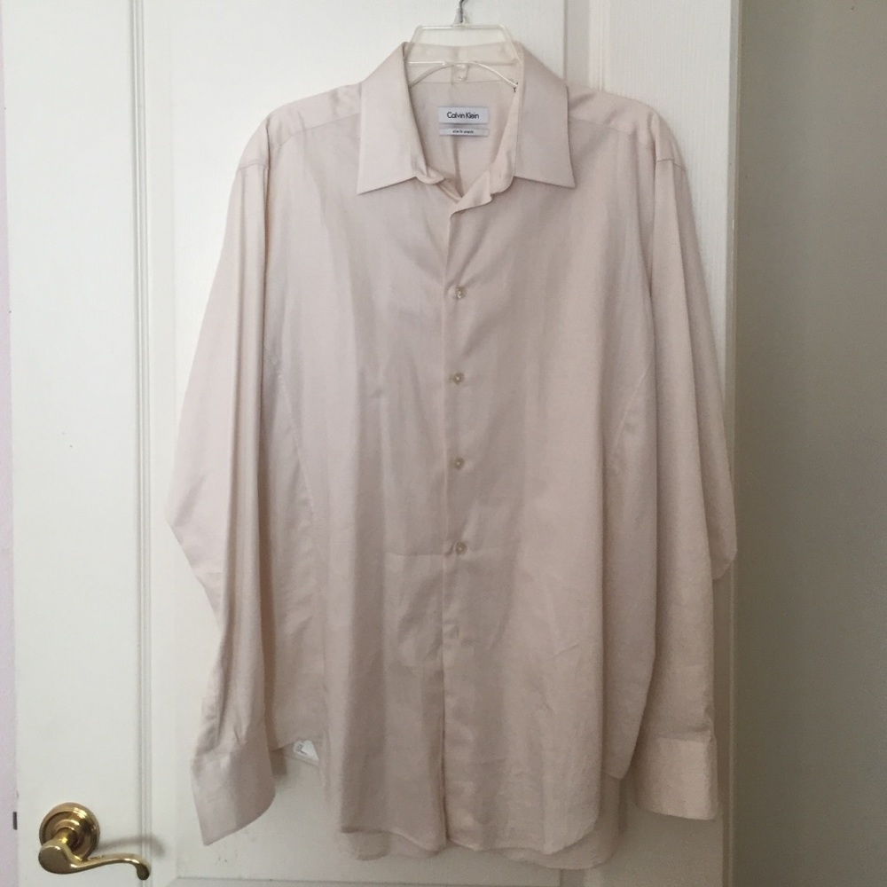 calvin klein‎ cream dress shirt